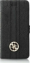 Guess 4G Heritage Book Caz carte până la 5.7" Negru