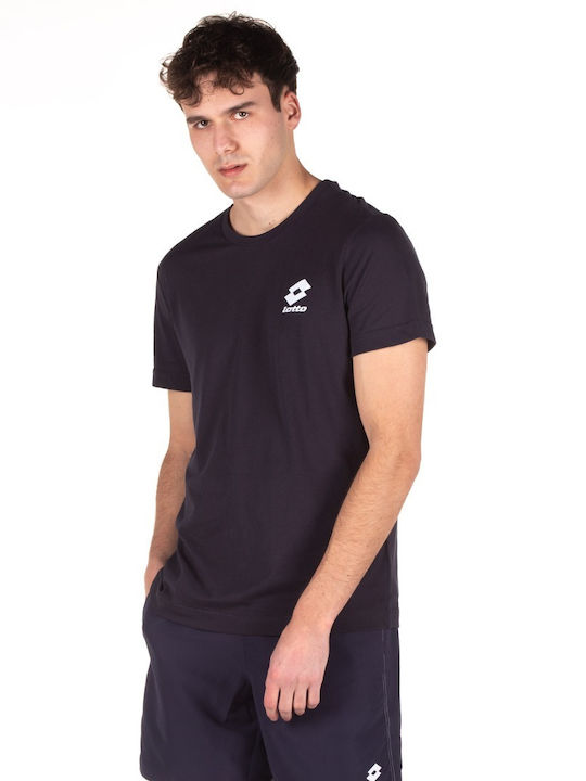 Lotto Bs Men's Athletic T-shirt Short Sleeve Navy Blue