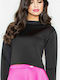 Figl M341 Winter Women's Blouse Long Sleeve Black 43869