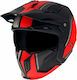 MT Streetfighter SV C5 Twin Modular Helmet DOT / ECE 22.05 1200gr Mat Red MTH0XSKRA364