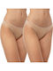 Miss Women's Brazil 2Pack Seamless Beige