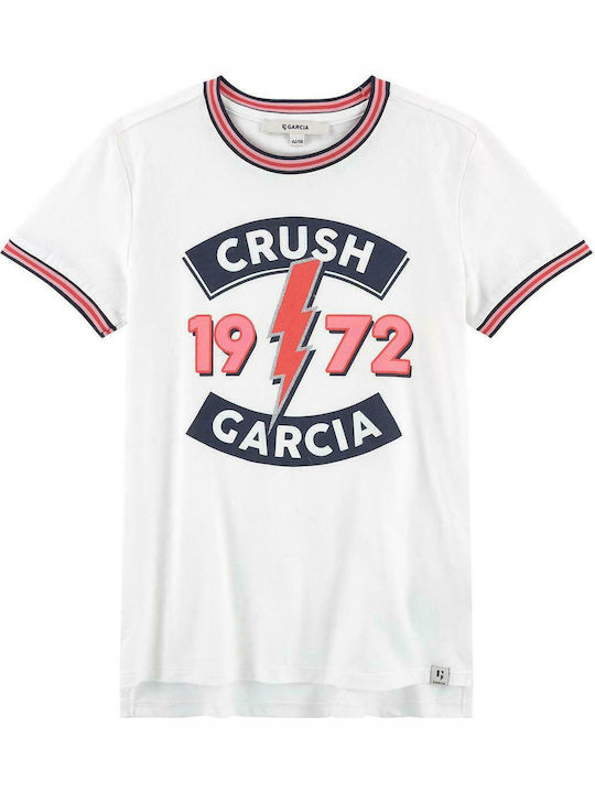 Παιδικό T-shirt Λευκό T-Shirt 'Crush Garcia'
