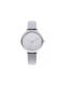 Mr Wonderful WR50400 Watch with Gray Leather Strap