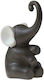 HFA Decorative Elephant made of Ceramic in Grey 16cm 1pcs