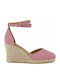 Summer Women's Platforms in Espadrilles Style Rose Gold