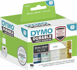 Dymo 850 Αυτοκόλλητες Ετικέτες σε Ρολό για Εκτυπωτή Ετικετών 25x25mm 2τμχ