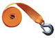 Eval Tie Down Strap Polyester with Galvanized Hook 7.5mx50mm Orange