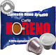 Moreno Kapseln Espresso Blue Arome Kompatibel mit Maschine Nespresso 100Mützen