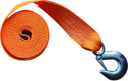 Eval Tie Down Strap Polyester with Galvanized Hook 4.5mx50mm Orange