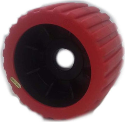 Eval Roller for Trailer Lateral serrated 22mm Red