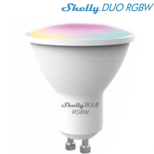 Shelly Smart Λάμπα Duo LED 5W για Ντουί GU10 RGBW 400lm Dimmable