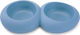 Imac Ciottoli D06 Plastic Bowl Food & Water for Dog & Cat with Base 2x 600ml in Blue Color