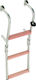 Eval Bootsleiter mit 4 Stufen Klappleiter mit 4 Stufen 86x26cm