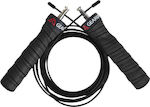 Gearup Wire / PVC Adjustable Jump Rope with Ball Bearings Black Colour 3m