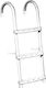 Eval 2 Steps Boat Ladder Stainless Steel Ladder with 2 Steps