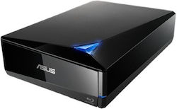 Asus TurboDrive BW-16D1X-U External Blu-Ray/DVD/CD Recorder for Desktop / Laptop Black