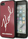 Karl Lagerfeld Signature Back Cover Plastic Red (iPhone SE 2022/2020)