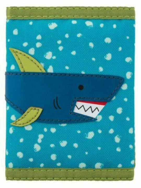 Stephen Joseph Shark Kids Wallet with Coins with Velcro Blue