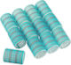 Hair Tools 687 Hair Rollers Wire Mesh Light Blue 40mm in Light Blue Colour 12 Pieces