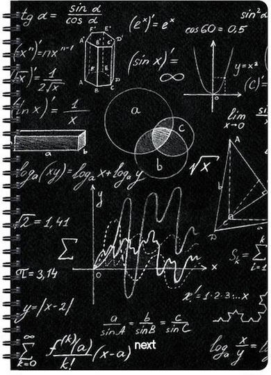 Next Spiral Notebook Ruled A4 70 Sheets 2 Subjects Trends Mathematics Trends Mathematics 1pcs