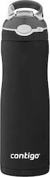 Contigo Ashland Chill Bottle Thermos Stainless Steel BPA Free Black 590ml with Mouthpiece and Loop 2094941