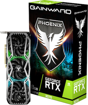 Gainward GeForce RTX 3070 8GB GDDR6 Phoenix Κάρτα Γραφικών PCI-E x16 4.0 με HDMI και 3 DisplayPort
