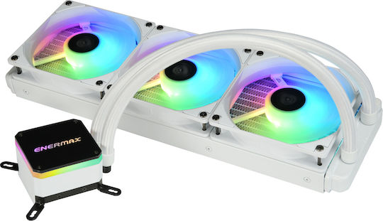 Enermax Liqmax III 360 ARGB Охлаждане AIO CPU с 3 Вентилатора 120mm Бял