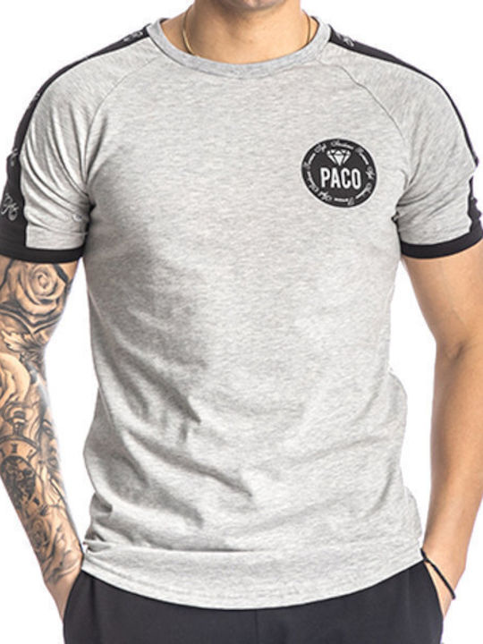 Paco & Co Men's Short Sleeve T-shirt Gray