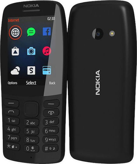 Nokia 210 UK Dual SIM Mobile with Buttons Black