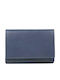 Large Leather Women's Wallet Classic Blue