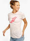 Graphic Damen T-Shirt Rosa