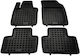 Rezaw Plast Set of Front and Rear Mats 4pcs Tray Type for Volvo XC 90 2015+ Black