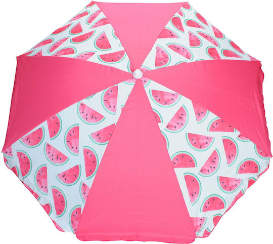 Beach Umbrella Diameter 2m with UV Protection Pink