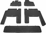 Rezaw Plast Set of Front and Rear Mats Tray Type 4pcs from Rubber for Lancia Voyager Black