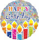 Balloon Foil Birthday-Celebration Round Multicolour 45cm 524481