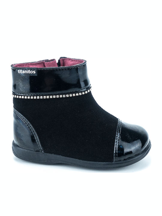 Kids Boots with Zipper Black