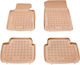 Rezaw Plast Set of Front and Rear Mats 4pcs Tray Type for BMW Series 3 2014+ Beige