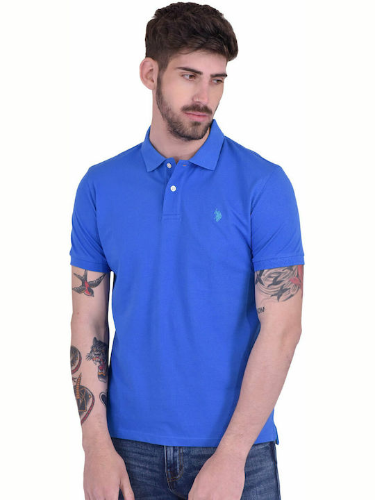 North Sails Ανδρικό T-shirt Polo Μπλε