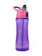 Ecolife Smash Tritan Plastic Water Bottle 600ml Purple