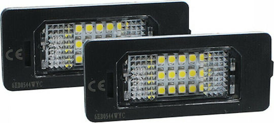 M-Tech Φώτα Πινακίδας Led για BMW X1 E39 / E46 / E60 / E82 / E88 / E90 / E91 /E92 / E93 / F10 / F11 / F15 / F32 / F33 / F36 2τμχ