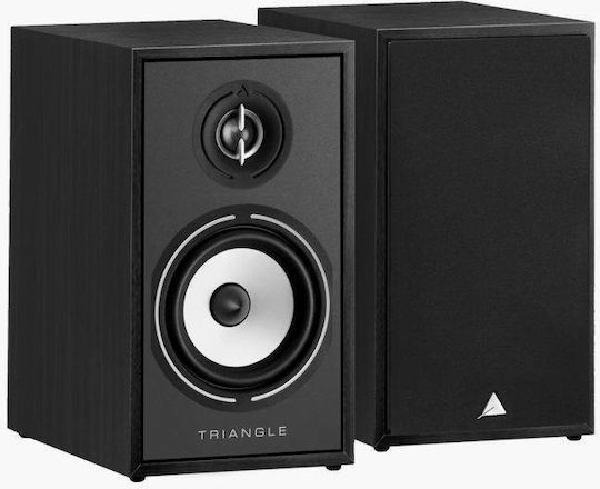Triangle BR02 Pair of Hi-Fi Speakers Bookself 80W 2 No of Drivers W17.6xD31xH27.4cm. Black