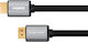 Kruger & Matz HDMI 2.0 Premium High Speed 4K 60Hz HDR Cable HDMI male - HDMI male 1m Μαύρο