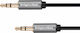 Kruger & Matz 3.5mm Jack Cable 3.5mm Male - 3.5mm Male Black 3m With Gold Plated Terminals KM1228