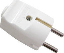 Geyer Male Schuko Plug White