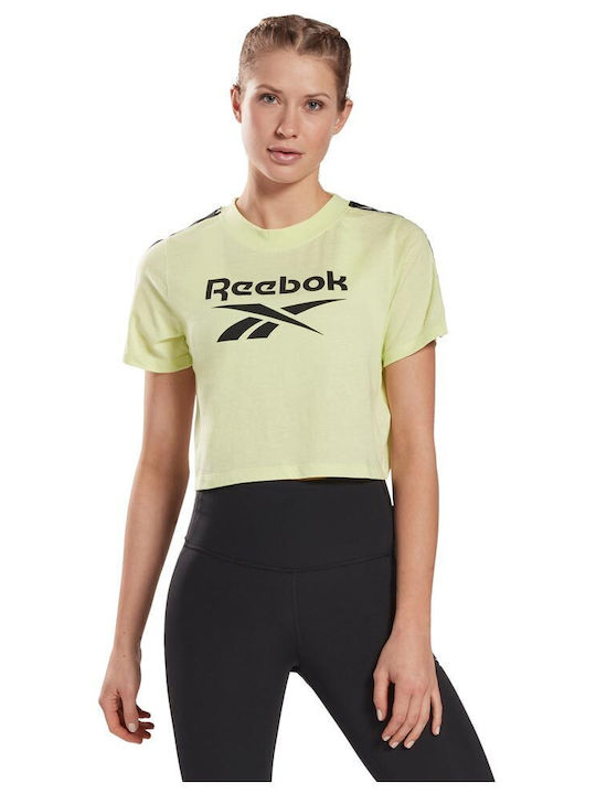 Training Essentials Tape Pack Women's Crop Top Cotton Short Sleeve Semi Energy Glow