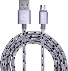 Garbot Grab&Go GARC-05-10195 Плетен USB 2.0 Микро USB Кабел 1м Сребрист