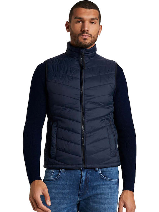 Tom Tailor Αμάνικο Μπουφάν Puffer Μπλε