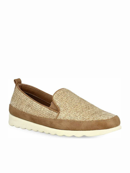 Women's Loafers in Tabac Brown Color