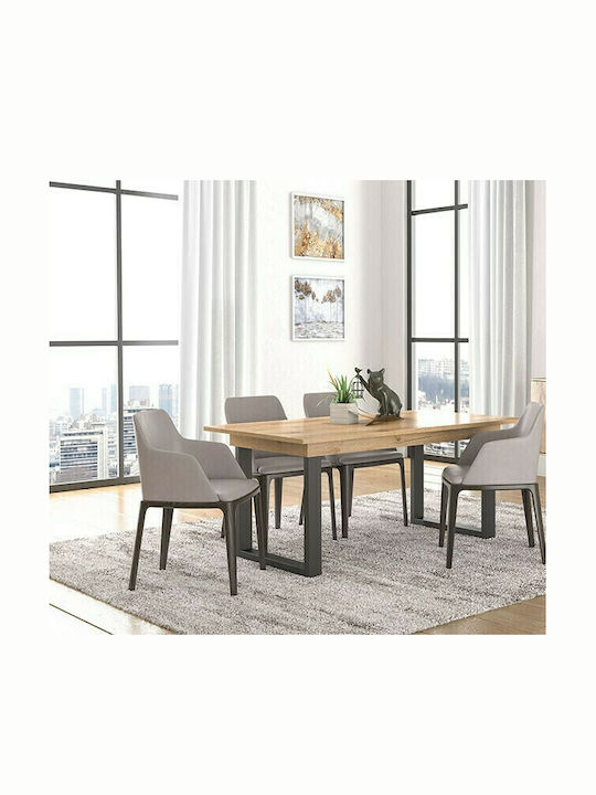Νο 7 Masă Sala de mese Masa extensibilă Cerneală 150(+30)x90x78buc