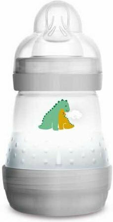 Mam Plastic Baby Bottle Easy Start Anti-Colic Flow Anti-Colic with Silicone Teat for 0+ Months Beige Seals - Beige 160ml